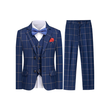 Viiuli esinemisülikond Poiste kolmeosaline ülikond Kevad- ja sügiskleit Briti poistele Lastele Nägus