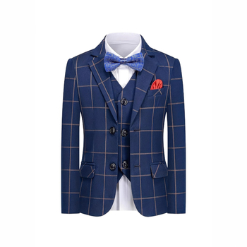 Viiuli esinemisülikond Poiste kolmeosaline ülikond Kevad- ja sügiskleit Briti poistele Lastele Nägus