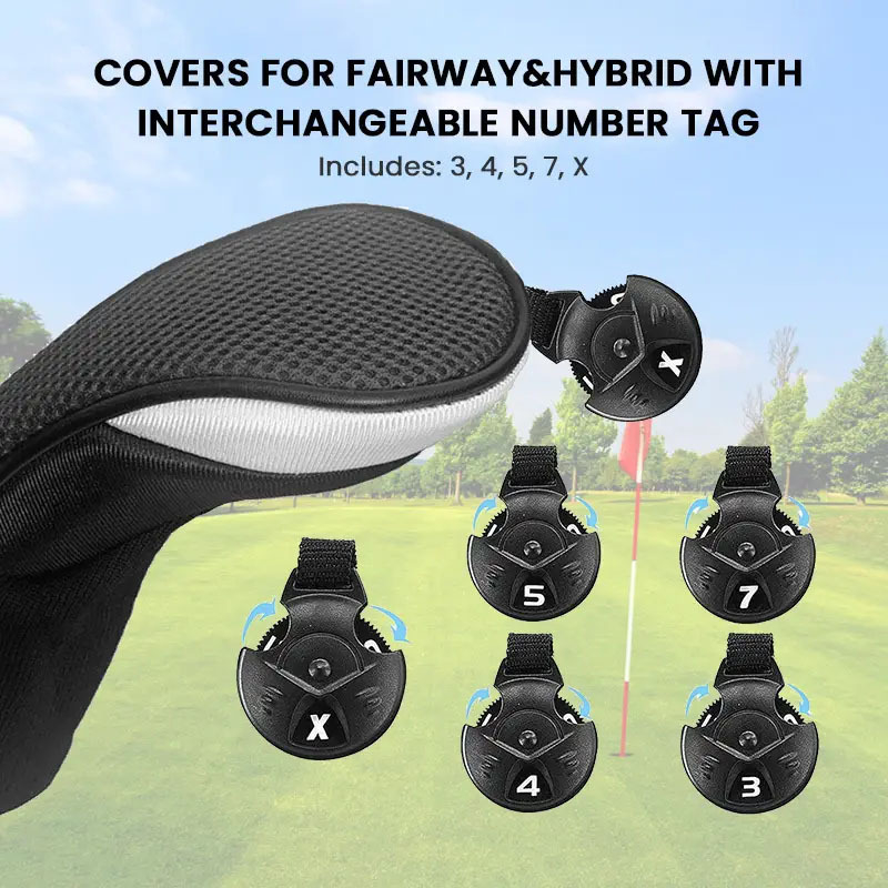 2025 m. naujas didelis golfo lazdos uždangalas, golfo reikmenų priedai padės jums geriau apsisaugoti