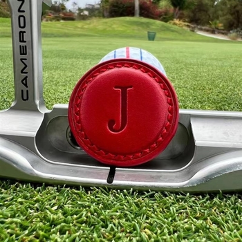 σε απόθεμα Δερμάτινος μαγνητικός δείκτης μπάλας γκολφ Μαγνητικός δείκτης μπάλας γκολφ Στρογγυλός δείκτης γκολφ