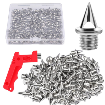 122 бр. 1/4 инчови шипове от неръждаема стомана за лека атлетика и голф обувки с гаечен ключ за шипове, спринт, спорт, бягане