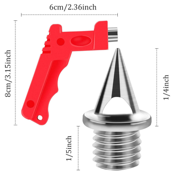 122 бр. 1/4 инчови шипове от неръждаема стомана за лека атлетика и голф обувки с гаечен ключ за шипове, спринт, спорт, бягане