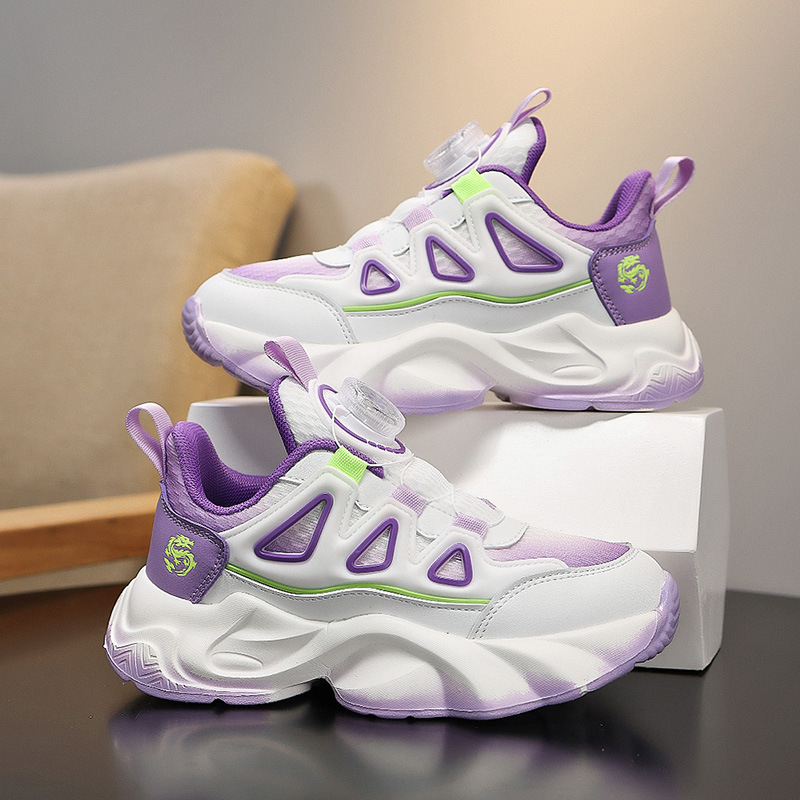 Tüdrukute kingad 2025. aasta uued suvised laste võrgust vabaaja spordijalatsid, keskmised ja suured laste tüdrukute pöörleva pandlaga jooksujalatsid