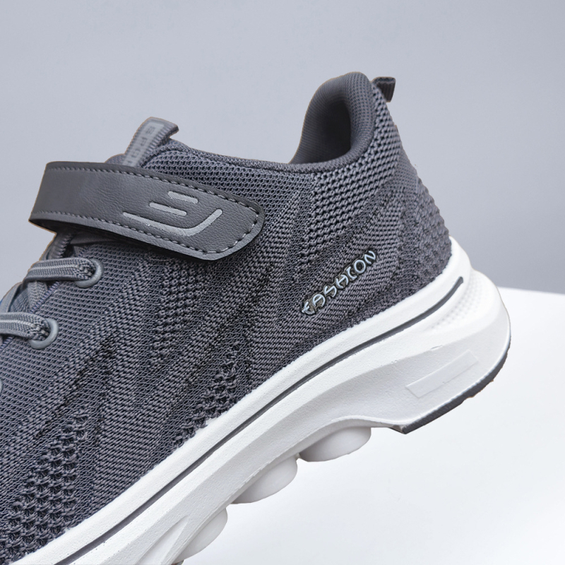 Vyriški seni Pekino medžiaginiai pavasariniai batai, nauji seni vyriški batai, kvėpuojantys vidutinio ir pagyvenusio amžiaus vaikščiojimo batai, poliuretano batai tėvams