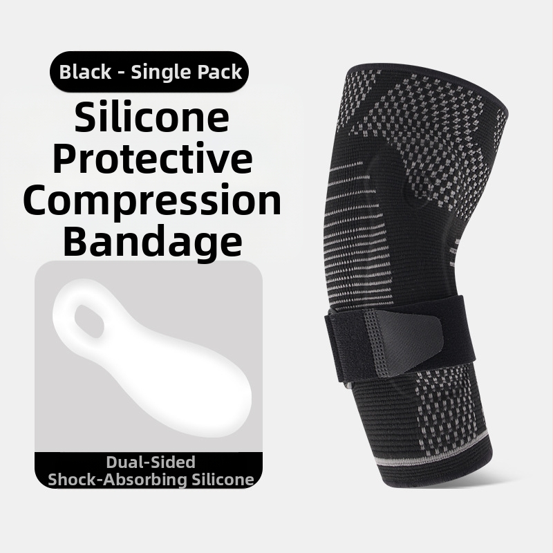 Suport de cot presurizat din silicon țesut 3D pentru tenis și baschet, protecție pentru întindere, suport reglabil pentru cot și echipament de protecție pentru reducerea încărcăturii