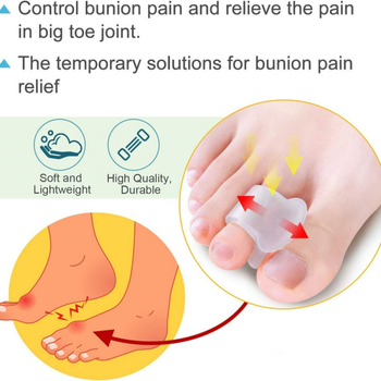 Ορθωτική λαβγού αντίχειρα Ορθωτική επικάλυψη δακτύλων ποδιού Διαχωριστής δακτύλων μεγάλου ποδιού Διασταύρωση με διαχωριστικό σιλικόνης ημέρα και νύχτα