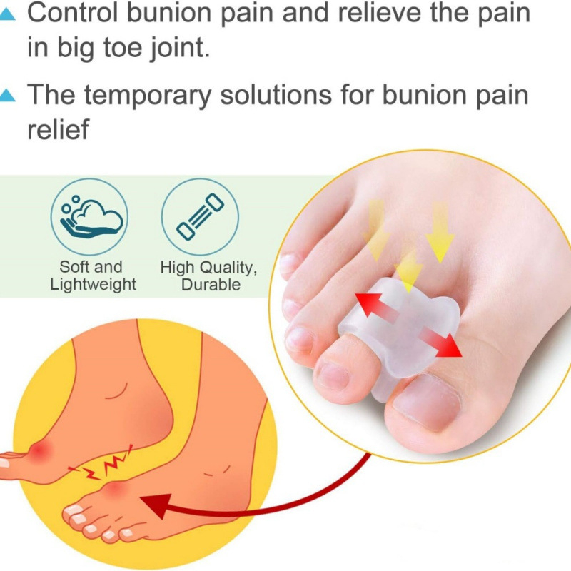 Ορθωτική λαβγού αντίχειρα Ορθωτική επικάλυψη δακτύλων ποδιού Διαχωριστής δακτύλων μεγάλου ποδιού Διασταύρωση με διαχωριστικό σιλικόνης ημέρα και νύχτα