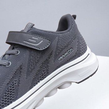 Vyriški seni Pekino medžiaginiai pavasariniai batai, nauji seni vyriški batai, kvėpuojantys vidutinio ir pagyvenusio amžiaus vaikščiojimo batai, poliuretano batai tėvams