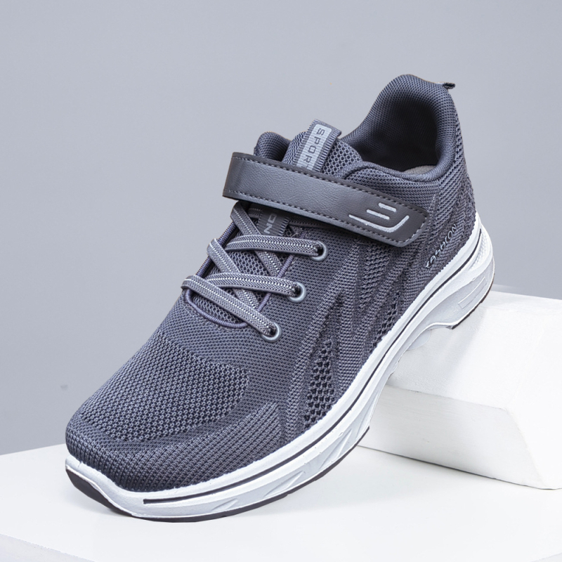 Vyriški seni Pekino medžiaginiai pavasariniai batai, nauji seni vyriški batai, kvėpuojantys vidutinio ir pagyvenusio amžiaus vaikščiojimo batai, poliuretano batai tėvams