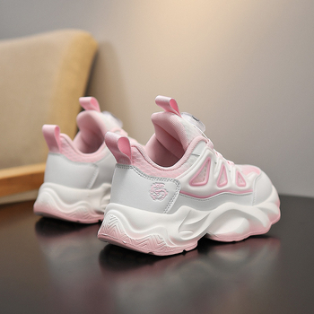 Tüdrukute kingad 2025. aasta uued suvised laste võrgust vabaaja spordijalatsid, keskmised ja suured laste tüdrukute pöörleva pandlaga jooksujalatsid