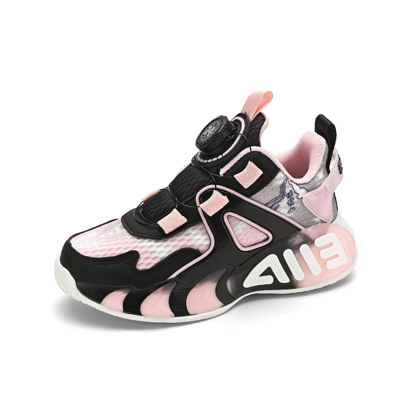 Tüdrukute jalanõud 2024. aasta kevad ja sügis Uued hingavast võrgust laste tossud, libisemiskindlad, lööke neelavad pehme tallaga jooksujalatsid tüdrukutele