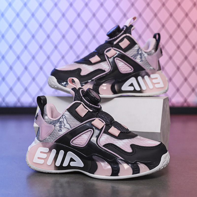 Tüdrukute jalanõud 2024. aasta kevad ja sügis Uued hingavast võrgust laste tossud, libisemiskindlad, lööke neelavad pehme tallaga jooksujalatsid tüdrukutele