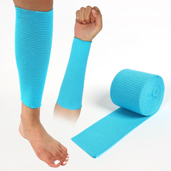 Amazoni torukujuline elastne side randme, pahkluu, põlve ja reie jaoks, sinine elastne torukujuline kompressioonside