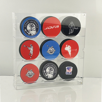 Stand de afișare transfrontalier pentru hochei pe gheață Vitrină acrilică pentru hochei, cutie de afișare pentru hochei pe gheață montată pe perete