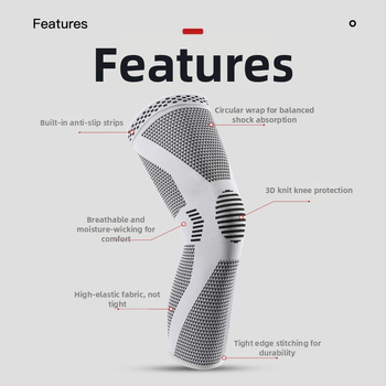 Επιγονατίδα Αθλητική Ανδρική Ειδική Μπλούζα Γονατιάς Μπάσκετ Ποδηλασία Τρέξιμο Πλεκτή Αναπνέουσα Επιγονατίδα Μηνίσκου με Πίεση