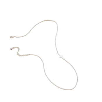 [σε απόθεμα] Γυναικείο κολιέ από χρυσό σταυρό από ανοξείδωτο ατσάλι με πράσινο χρυσό σταυρό και απλή θρησκευτική αλυσίδα κλείδας