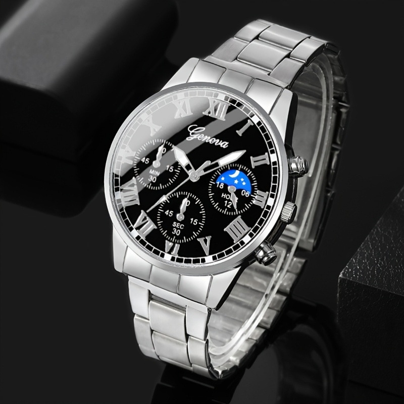 Kolme silmaga sulamist meeste mittemehaaniline käekell, meeste käekell, hulgimüügi terasest bändiga ärikella elegantne spordikella, kõik-mängud