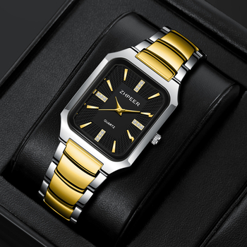 2025 Διασυνοριακό Νέο Ανδρικό Ρολόι από Ατσάλι με Επαγγελματικό Μπρασελέ και Καθημερινό Ρολόι με Διαμάντια και Χαλαζία, Χονδρική Πώληση