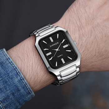 2025 Διασυνοριακό Νέο Ανδρικό Ρολόι από Ατσάλι με Επαγγελματικό Μπρασελέ και Καθημερινό Ρολόι με Διαμάντια και Χαλαζία, Χονδρική Πώληση