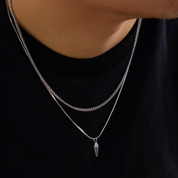 Preț 10 USD 3D stil clasic stil clasic stil clasic bijuterii pentru bărbați și femei stil hip-hop lanț lung pulover lanț claviculă lanț accesorii Preț 10 USD