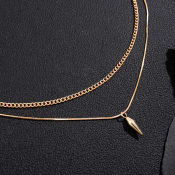 Ευρωπαϊκό και αμερικανικό κολιέ με πριτσίνια σε στυλ niche, ανδρικό μοντέρνο χιπ χοπ, κομψό μακρύ πουλόβερ, διασυνοριακή ανδρική αλυσίδα κλείδας, αξεσουάρ