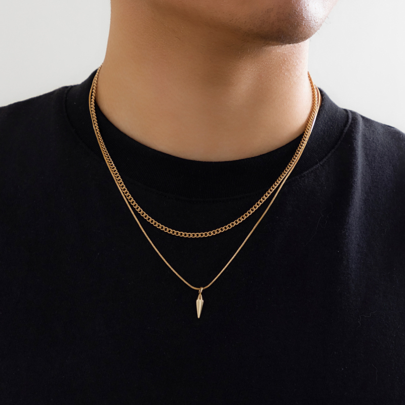 Preț 10 USD 3D stil clasic stil clasic stil clasic bijuterii pentru bărbați și femei stil hip-hop lanț lung pulover lanț claviculă lanț accesorii Preț 10 USD