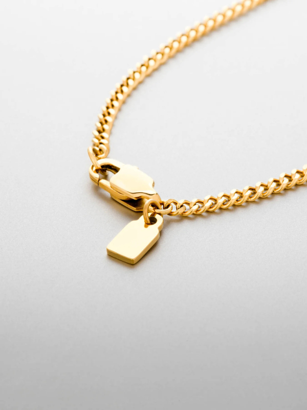 Chihang Jewelry Cross-Border High-End ogrlica od nehrđajućeg čelika za muškarce, jednostavnog luksuznog dizajna, ključne kosti, kubanski lanac od titana i čelika