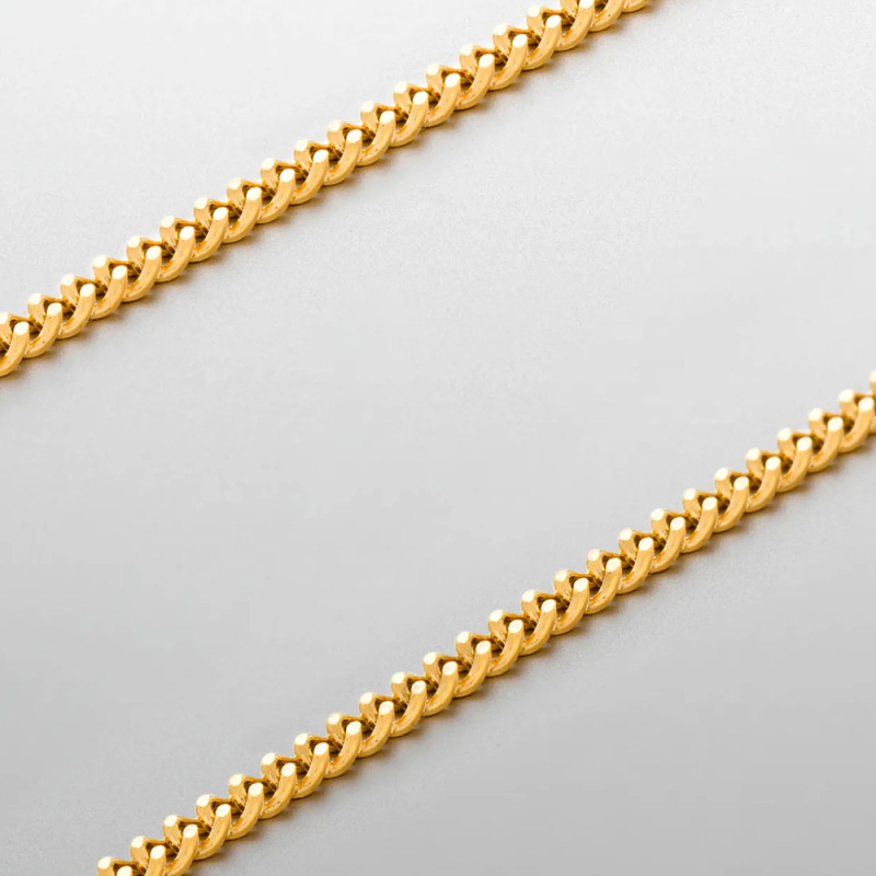 Chihang Jewelry Cross-Border High-End ogrlica od nehrđajućeg čelika za muškarce, jednostavnog luksuznog dizajna, ključne kosti, kubanski lanac od titana i čelika