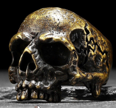 Amazonov novi europski i američki muški retro punk prsten od nehrđajućeg čelika, personalizirani prsten s lubanjom od nehrđajućeg čelika, punk