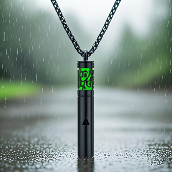 Κολιέ μπουκαλιών αρώματος από τιτάνιο και ατσάλι, κοίλο ανοιχτό κύλινδρο, μενταγιόν αρωματοθεραπείας, κολιέ κοσμήματα