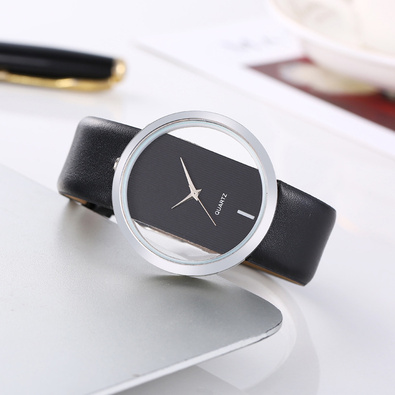 Ceas cu curea transparentă la modă, stil nou, cu curea goală, cuarț, casual, versatil, producător en-gros
