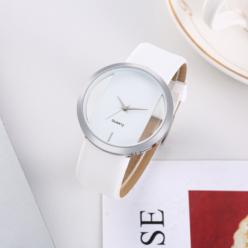 Ceas cu curea transparentă la modă, stil nou, cu curea goală, cuarț, casual, versatil, producător en-gros