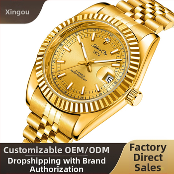 Κλασικά ανδρικά και γυναικεία ρολόγια Xingou, απλά και μοντέρνα αυτόματα μηχανικά ρολόγια για ζευγάρια, δημοφιλή μοντέλα εξωτερικού εμπορίου