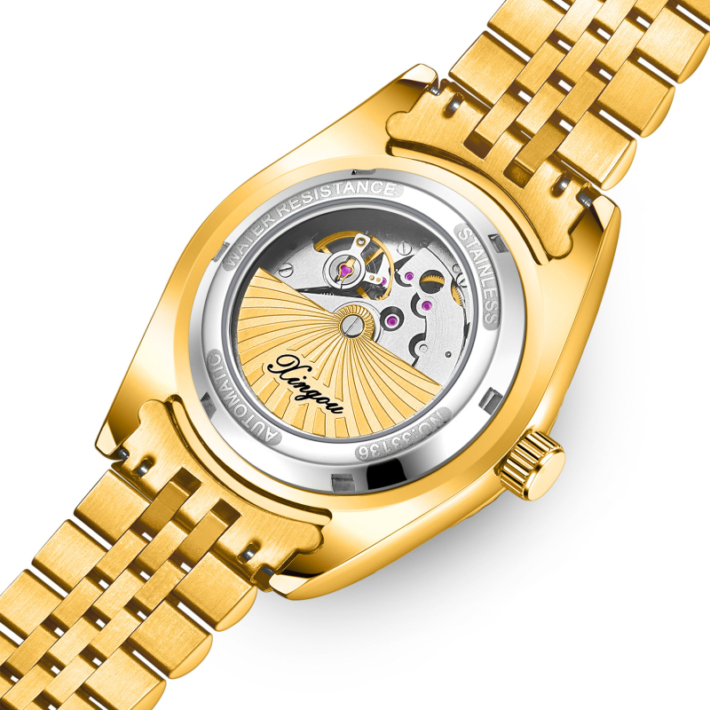 Κλασικά ανδρικά και γυναικεία ρολόγια Xingou, απλά και μοντέρνα αυτόματα μηχανικά ρολόγια για ζευγάρια, δημοφιλή μοντέλα εξωτερικού εμπορίου