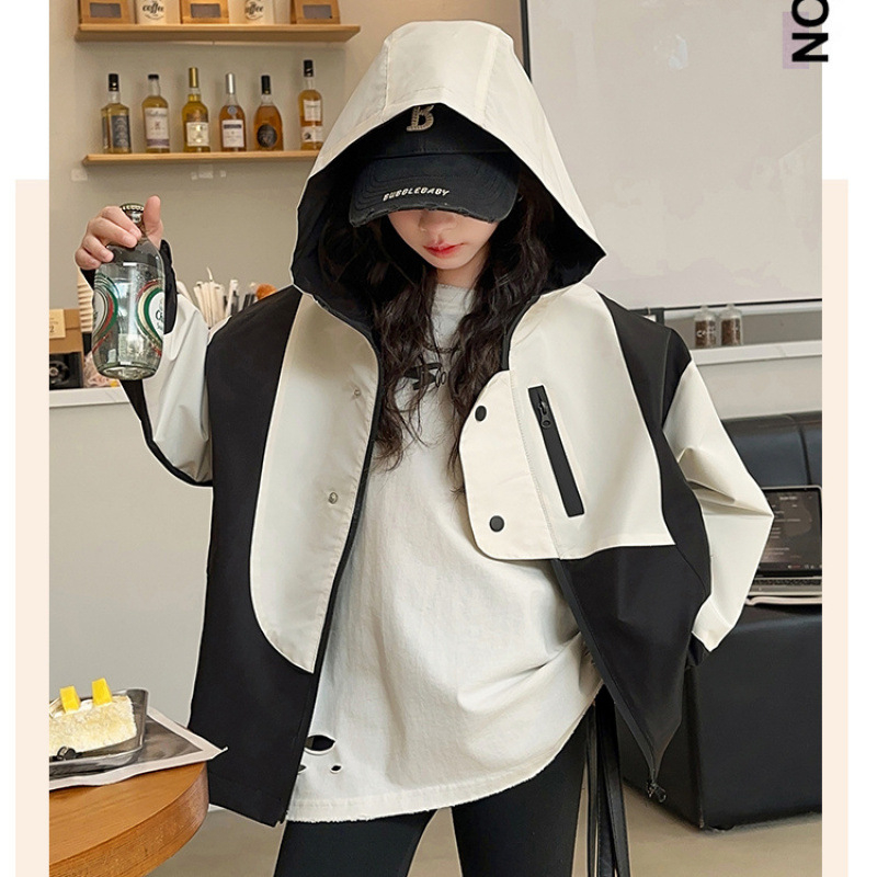 Детско яке за момичета, пролетно и есенно яке в западен стил, размер 120-170, ново за средношколци, 2025 г.