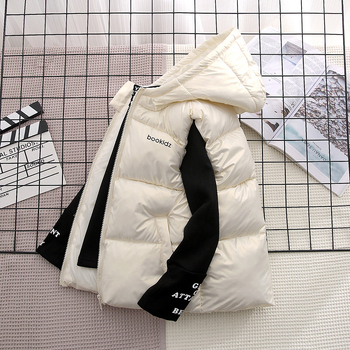 2025. aasta uus laste puuvillane vest, paksendatud soe kapuutsiga beebivest keskmistele ja suurtele lastele üleriiete jaoks