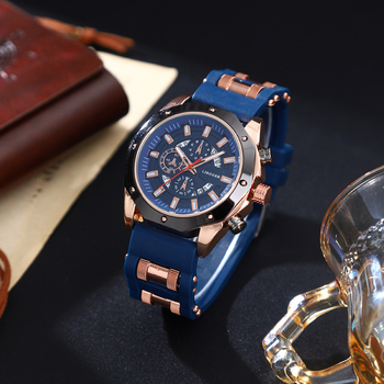 Σετ 2 τεμαχίων Tume Cross-Border Popular Watch, Ανδρικό Ρολόι Business, Ρολόι Σιλικόνης, Ημερομηνία, Σετ Ρολογιών Quartz