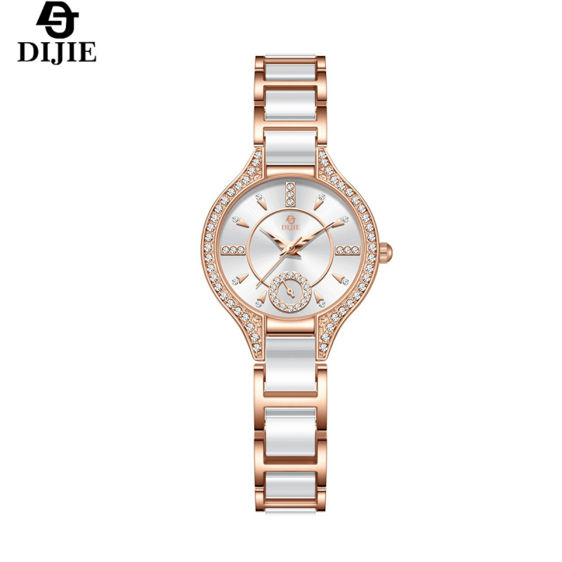 2025 Novi sat s keramičkim zaslonom, vrhunski sat, novi ženski sat, modni nišni lagani luksuzni kvarcni sat