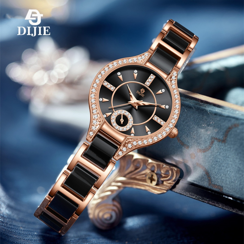 2025 Novi sat s keramičkim zaslonom, vrhunski sat, novi ženski sat, modni nišni lagani luksuzni kvarcni sat