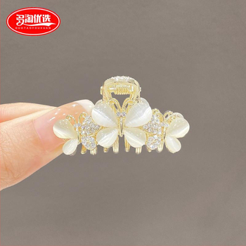 Κορεάτικο στυλ σούπερ νεράιδα πεταλούδα κλιπ μικρό μέγεθος πίσω κεφάλι μισό δέσιμο κλιπ μαλλιών κόμμωση υψηλής ποιότητας εξαιρετικό κλιπ καρχαρία πάνω κλιπ για γυναίκες