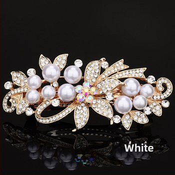 Juuksenõel Rhinestones Naiste Pea tagaküljel Ema Juuksekate Suur Moodne Kevadklamber Juukseaksessuaarid Pärl Ülaklamber Horisontaalne Klamber