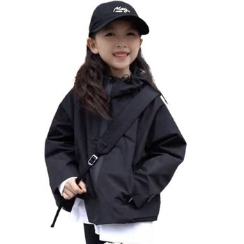 Παιδικά Ρούχα Κοριτσίστικα Παλτό Άνοιξη και Φθινόπωρο Νέα Άφιξη Μεγάλο Παιδικό Κοριτσίστικο Ρούχο για Κορίτσια Κορεάτικο Στυλ Μοντέρνο Μπλούζα με Κουκούλα