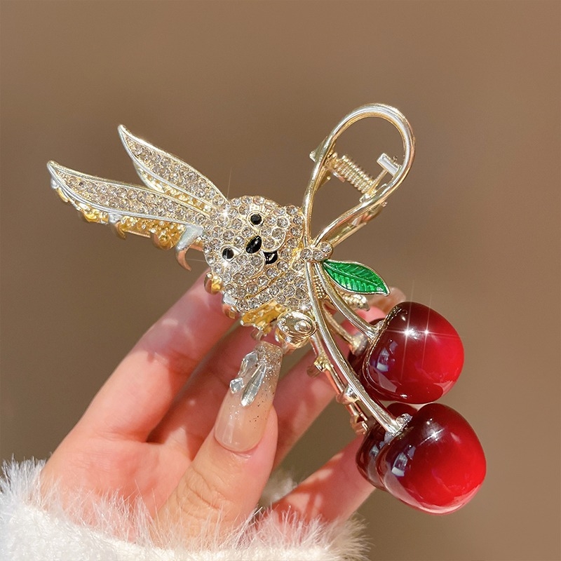 Κλιπ μαλλιών με κερί κουνελιού, θηλυκό κλιπ μαλλιών με κοπή πλάτης, υψηλής ποιότητας, μεγάλο κλιπ μαλλιών καρχαρία, κλιπ μαλλιών, κόμμωση