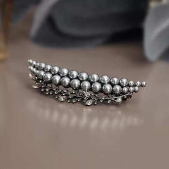 Retro elegantne pärlmutterkuub peaga peen prantsuse juuste poollipsuga vedruklamber internetikuulsuste tipptasemel juuksenõel