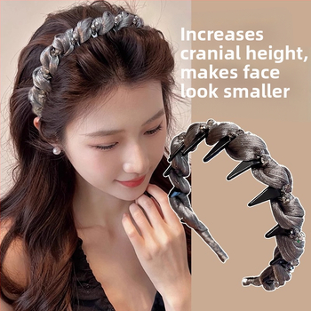 Κομψή κορδέλα μαλλιών με ψηλό στέμμα και εκλεπτυσμένο και μοντέρνο στυλ για γυναίκες, νέο αξεσουάρ μαλλιών για το καλοκαίρι του 2025