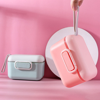 Sandėliavimo sandari kūdikių pieno miltelių kasetė Didelės talpos išeinančių ryžių makaronų sandarus puodas Nešiojama kūdikių ryžių miltelių kasetė