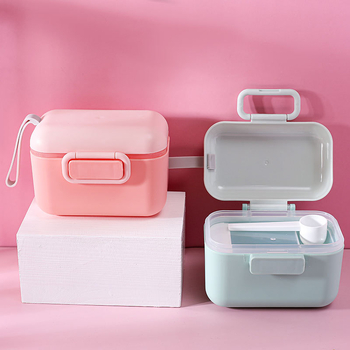 Sandėliavimo sandari kūdikių pieno miltelių kasetė Didelės talpos išeinančių ryžių makaronų sandarus puodas Nešiojama kūdikių ryžių miltelių kasetė