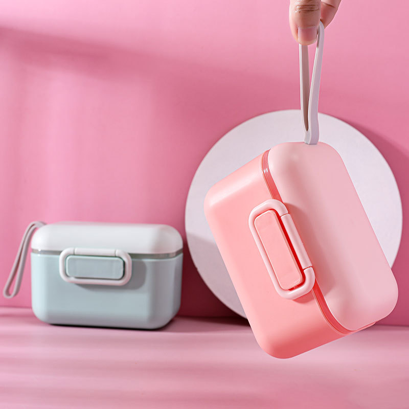 Sandėliavimo sandari kūdikių pieno miltelių kasetė Didelės talpos išeinančių ryžių makaronų sandarus puodas Nešiojama kūdikių ryžių miltelių kasetė