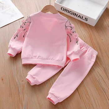 Κοριτσίστικο κοστούμι Άνοιξη 2023 Νέο Φθινοπωρινό Φόρεμα Δυτικού Στυλ Παιδικά Ρούχα Κορεάτικα Αθλητικά Άνοιξη και Φθινόπωρο Παιδικό Ντύσιμο Δύο Τεμαχίων
