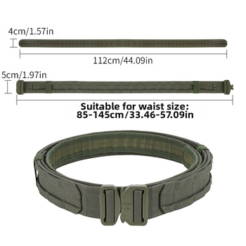 Νέο σύστημα στήριξης Molle από ύφασμα Oxford 1000D για εξωτερικούς χώρους, αποσπώμενη ρυθμιζόμενη ζώνη διπλής στρώσης για τακτικές ανάγκες